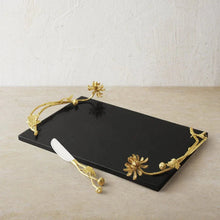 Load image into Gallery viewer, Michael Aram Dahlia Cheeseboard with Knife
