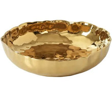 Load image into Gallery viewer, Gold Portofino XL Shallow Bowl
