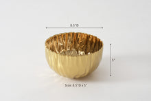 Load image into Gallery viewer, Mascali Medium Gold Bowl
