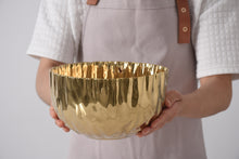 Load image into Gallery viewer, Mascali Medium Gold Bowl
