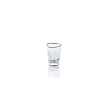 Load image into Gallery viewer, Silver Triangular Shot Glasses set of 6
