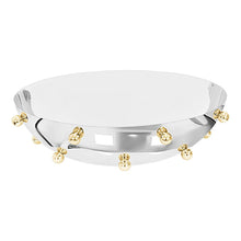 Load image into Gallery viewer, Stainless Steel Salad Bowl with Gold Balls - Large

