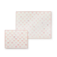 Load image into Gallery viewer, Rosy Check Glass Cutting Boards, set of 2
