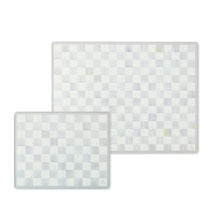 Load image into Gallery viewer, Sterling Check Glass Cutting Boards, set of 2
