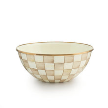 Load image into Gallery viewer, Mocha Check Large Everyday Bowl
