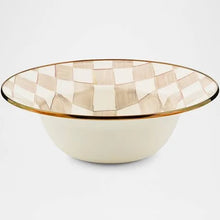 Load image into Gallery viewer, Mackenzie Childs Mocha Check Serving Bowl
