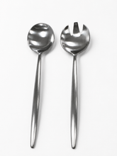 Load image into Gallery viewer, Tai Chi Silver Salad Servers
