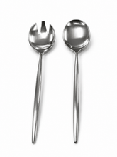 Load image into Gallery viewer, Tai Chi Silver Salad Servers
