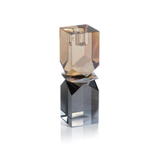 Load image into Gallery viewer, Two-Tone Crystal Candle Holders - Tall
