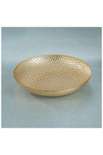 Load image into Gallery viewer, Braided Gold Glass Bowl
