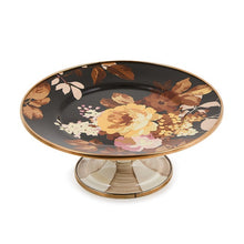 Load image into Gallery viewer, Wild Rose Brown Mini Pedestal Platter
