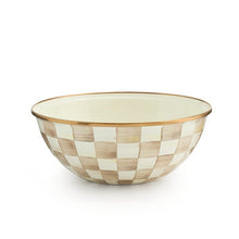 Load image into Gallery viewer, Mocha Check Medium Everyday Bowl

