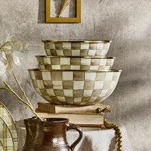 Load image into Gallery viewer, Mocha Check Medium Everyday Bowl
