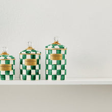 Load image into Gallery viewer, Emerald Check Large Canister
