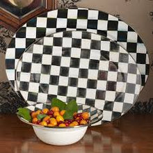 Load image into Gallery viewer, Courtly Check Large Oval Platter
