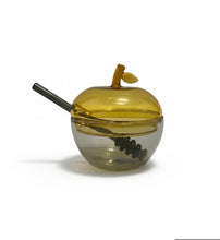 Load image into Gallery viewer, Smoke and Gold Medium Honey Dish
