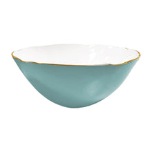 Load image into Gallery viewer, Encanto Demeter Large Bowl (Turquoise and White)
