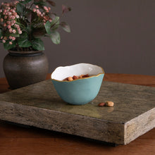 Load image into Gallery viewer, Encanto Osaka Small Bowl (Turquoise and White)
