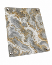 Load image into Gallery viewer, Acrylic Challah Board -Grey Gold
