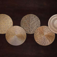 Load image into Gallery viewer, Vida Basketweave Round Placemats, Set of 4
