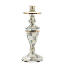 Load image into Gallery viewer, Sterling Check Medium Enamel Candlestick
