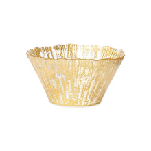 Load image into Gallery viewer, Rufolo Glass Gold Deep Bowl
