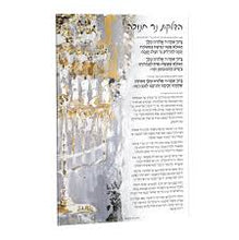 Load image into Gallery viewer, Painted Chanuka Bracha Card
