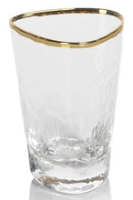 Load image into Gallery viewer, Gold Triangular Shot Glass Set of 6
