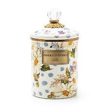 Load image into Gallery viewer, Wildflowers blue medium canister
