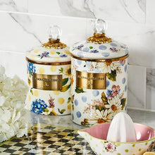 Load image into Gallery viewer, Wildflowers blue medium canister
