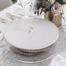 Load image into Gallery viewer, Leather and Lucite Matza Box
