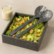 Load image into Gallery viewer, Resin Square Salad Bowl with Servers
