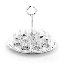 Load image into Gallery viewer, Set of 12 Shot Glasses with Tray
