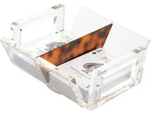 Load image into Gallery viewer, Luxe Tortoise Open Canasta Tray
