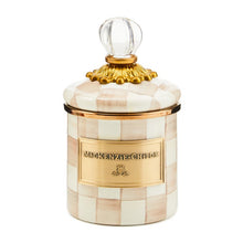 Load image into Gallery viewer, Mocha Check Enamel Canister - Small
