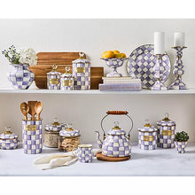 Load image into Gallery viewer, Violet Check Utensil Holder
