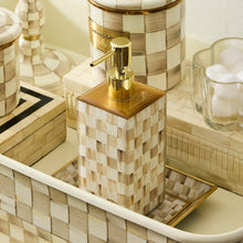 Load image into Gallery viewer, Mocha Check Glass Soap Pump
