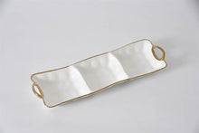 Load image into Gallery viewer, Golden Handles 3 Section Tray
