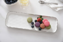 Load image into Gallery viewer, Portofino Silver Rim Long Rectangular Tray
