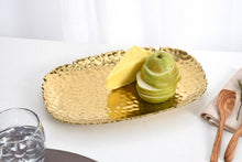 Load image into Gallery viewer, Gold Small Rectangular Tray
