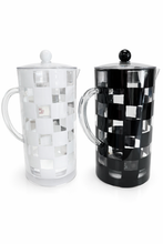 Load image into Gallery viewer, Mackenzie Childs white Check Acrylic Pitcher
