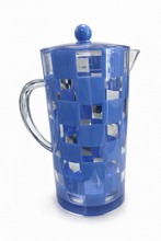 Load image into Gallery viewer, Mackenzie Childs Blue Check Acrylic Pitcher
