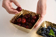 Load image into Gallery viewer, Small Gold Square Bowl
