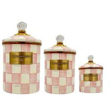 Load image into Gallery viewer, Rosy Check Enamel Medium Canister
