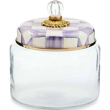 Load image into Gallery viewer, Violet Check Small Kitchen Canister
