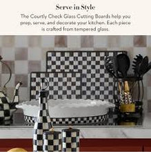 Load image into Gallery viewer, Courtly Check Glass Cutting Boards Set of 2
