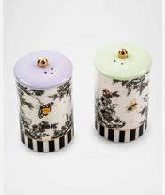 Load image into Gallery viewer, Butterfly Toile Farmhouse Salt and Pepper Set
