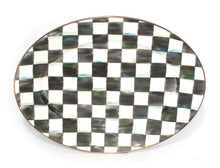 Load image into Gallery viewer, Check Medium Oval Platter
