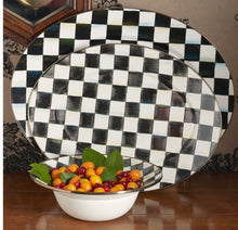Load image into Gallery viewer, Check Medium Oval Platter
