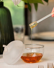 Load image into Gallery viewer, White Frosted Large Honey Dish
